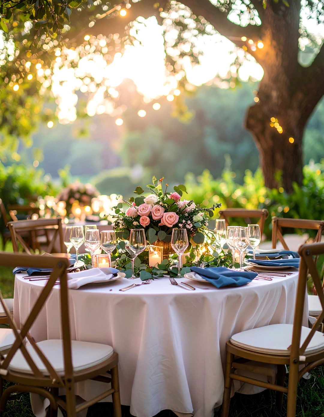 Eucalyptus and Garden Rose Southern Charm - 25 Eucalyptus Wedding Centerpieces