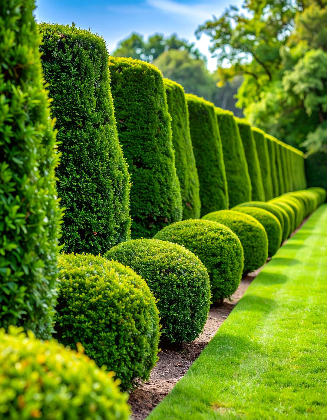 Evergreen Hedge Privacy Screen - 25 Garden Screening Ideas
