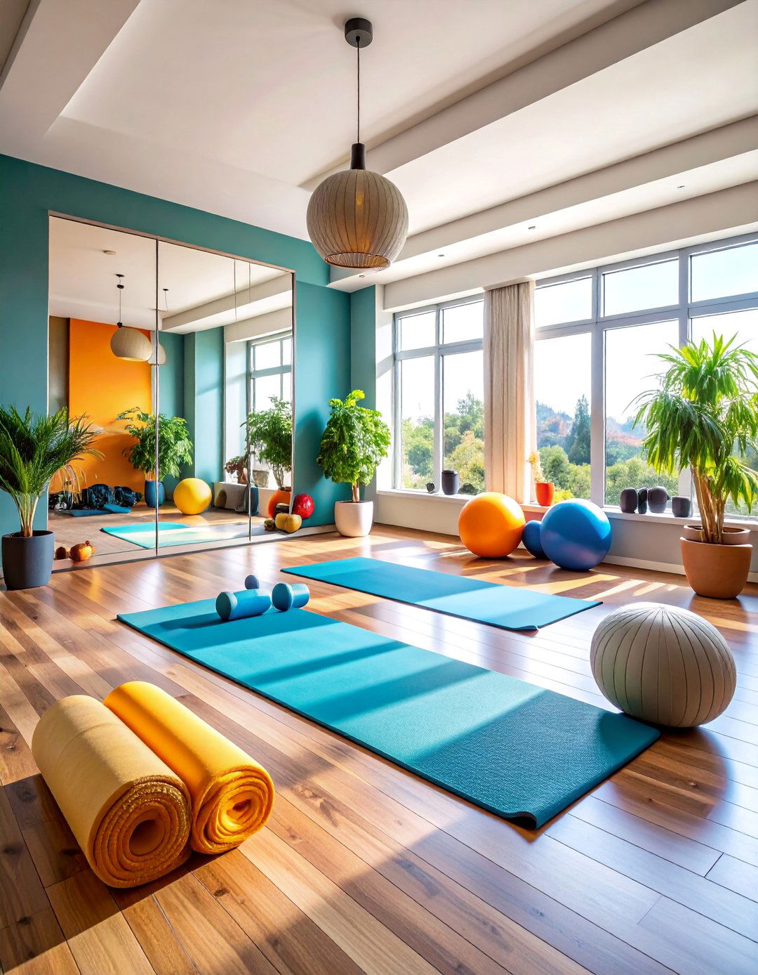Exercise and Stretching Area - 25 Living Room Nook Ideas