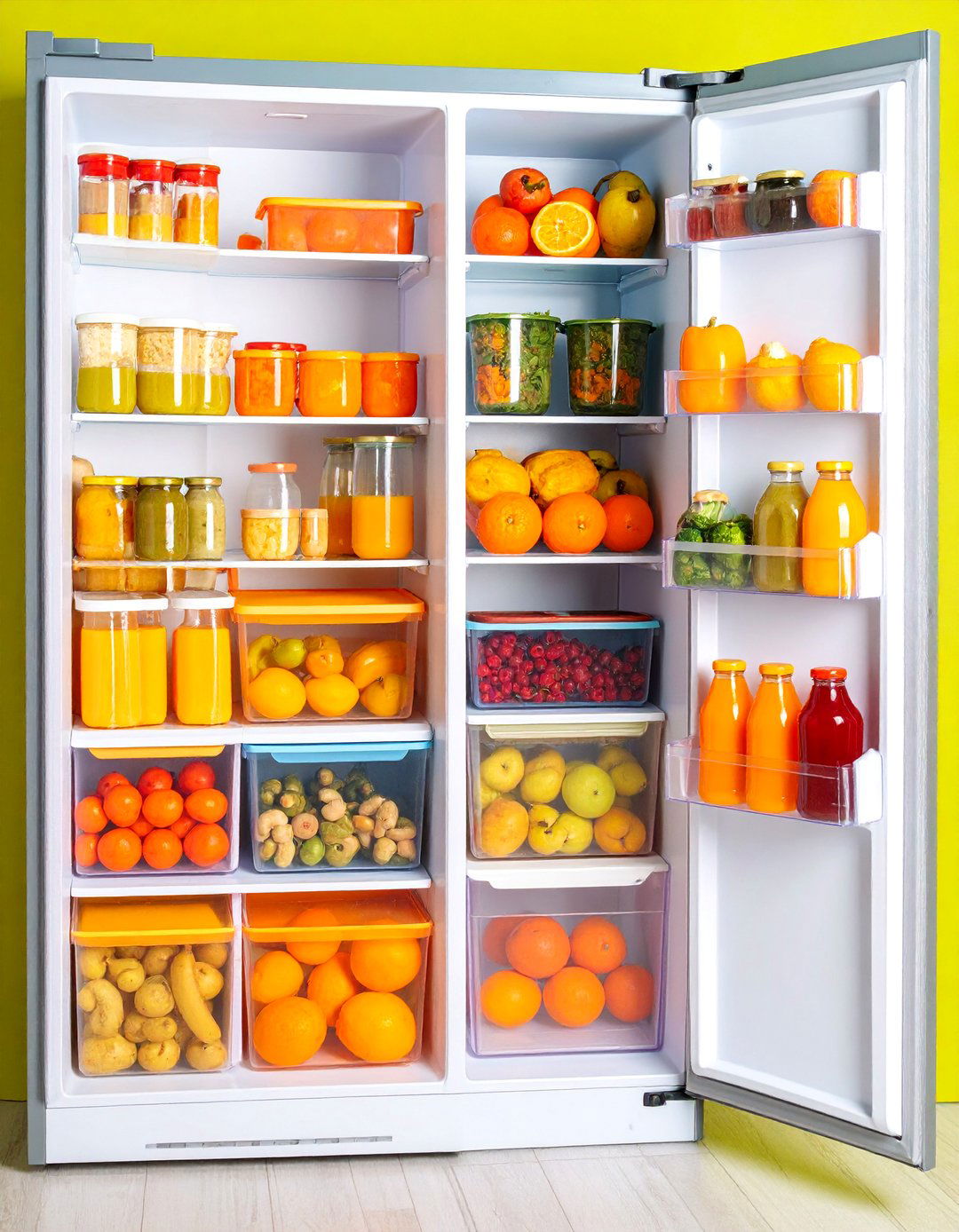 Expandable Shelf Risers for Vertical Organization - 25 Fridge Organization Ideas