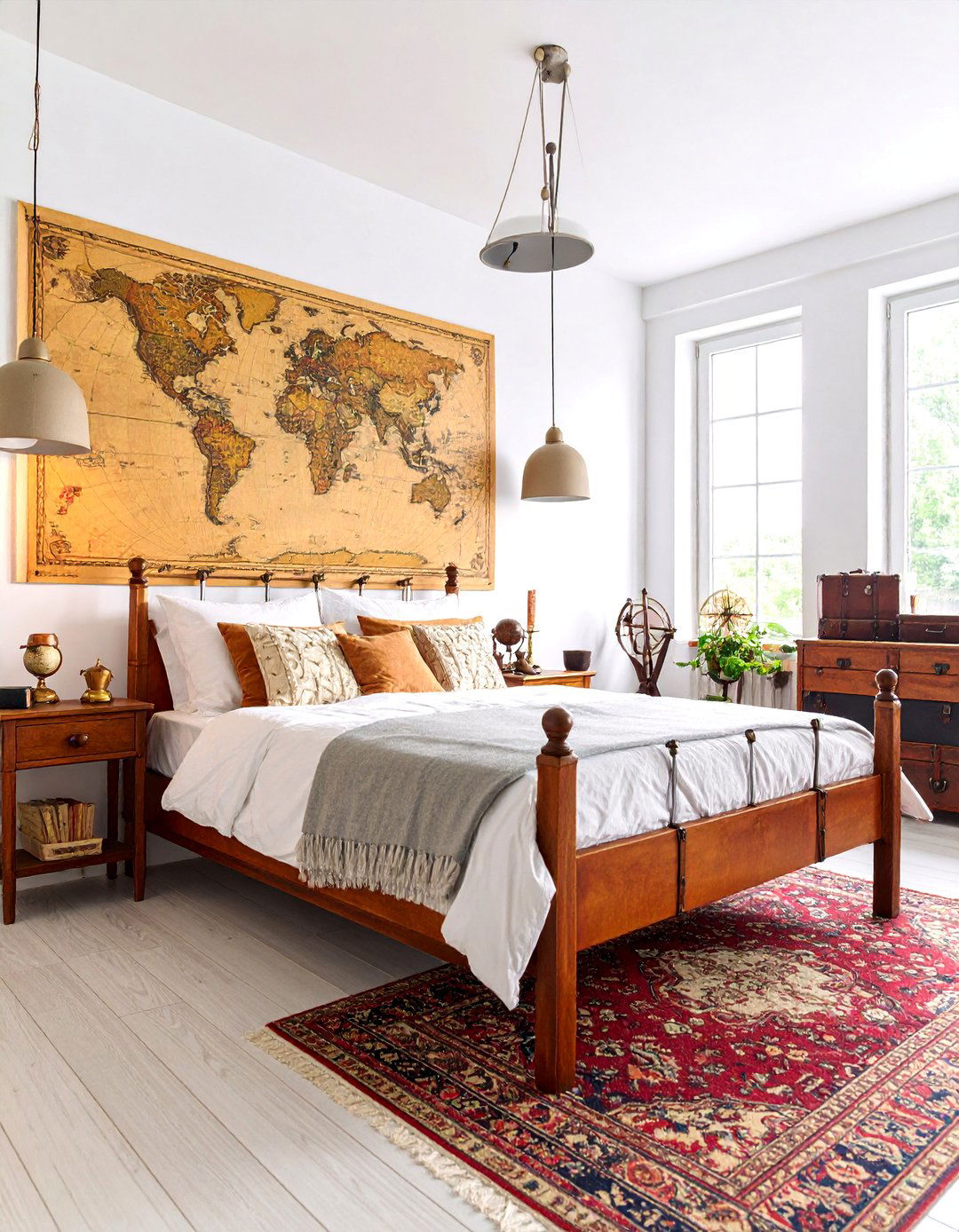 Explorers Map Room Bedroom - 25 Steampunk Bedroom Ideas