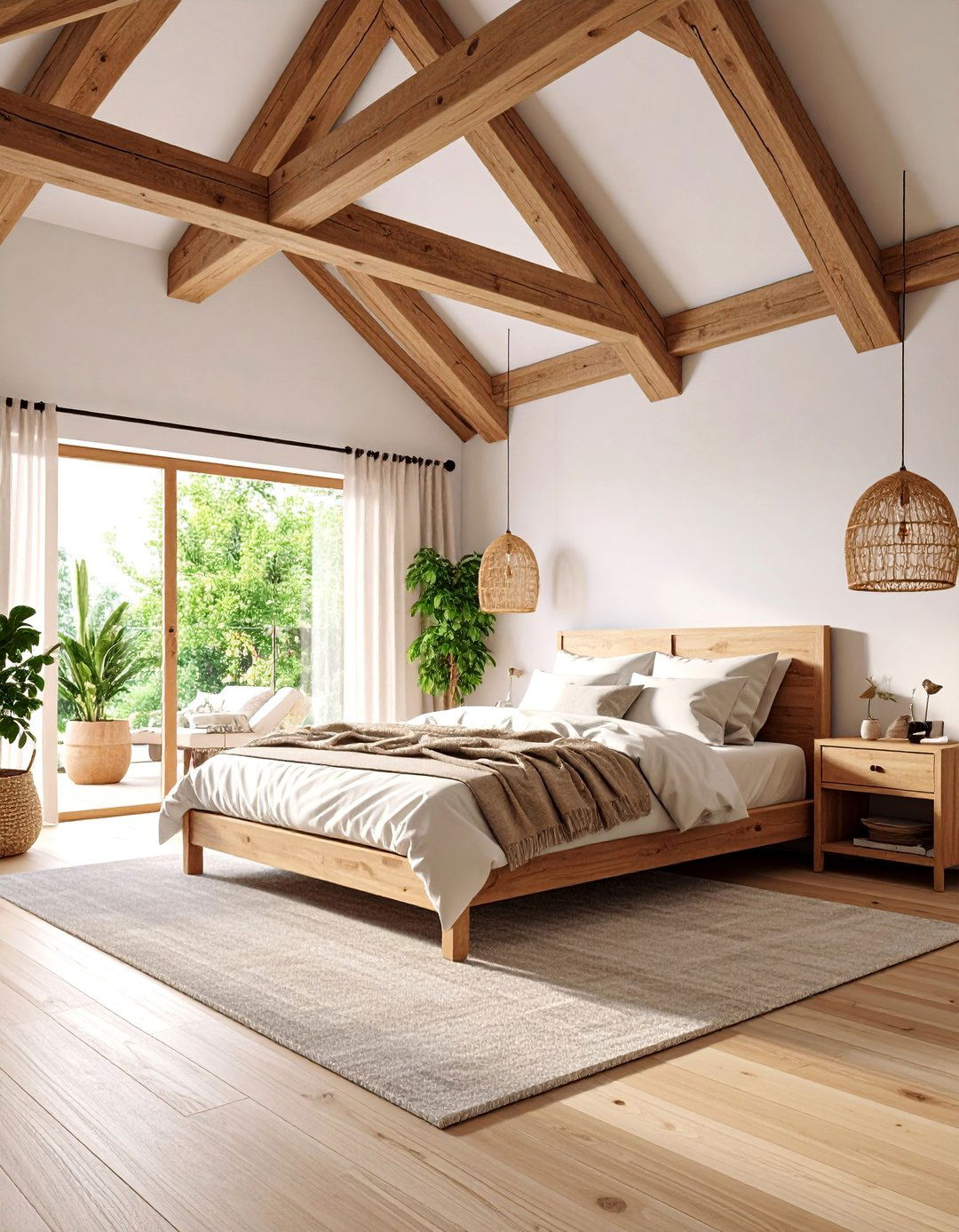 Exposed Ceiling Beam Bedroom - 25 Men's Bedroom Ideas