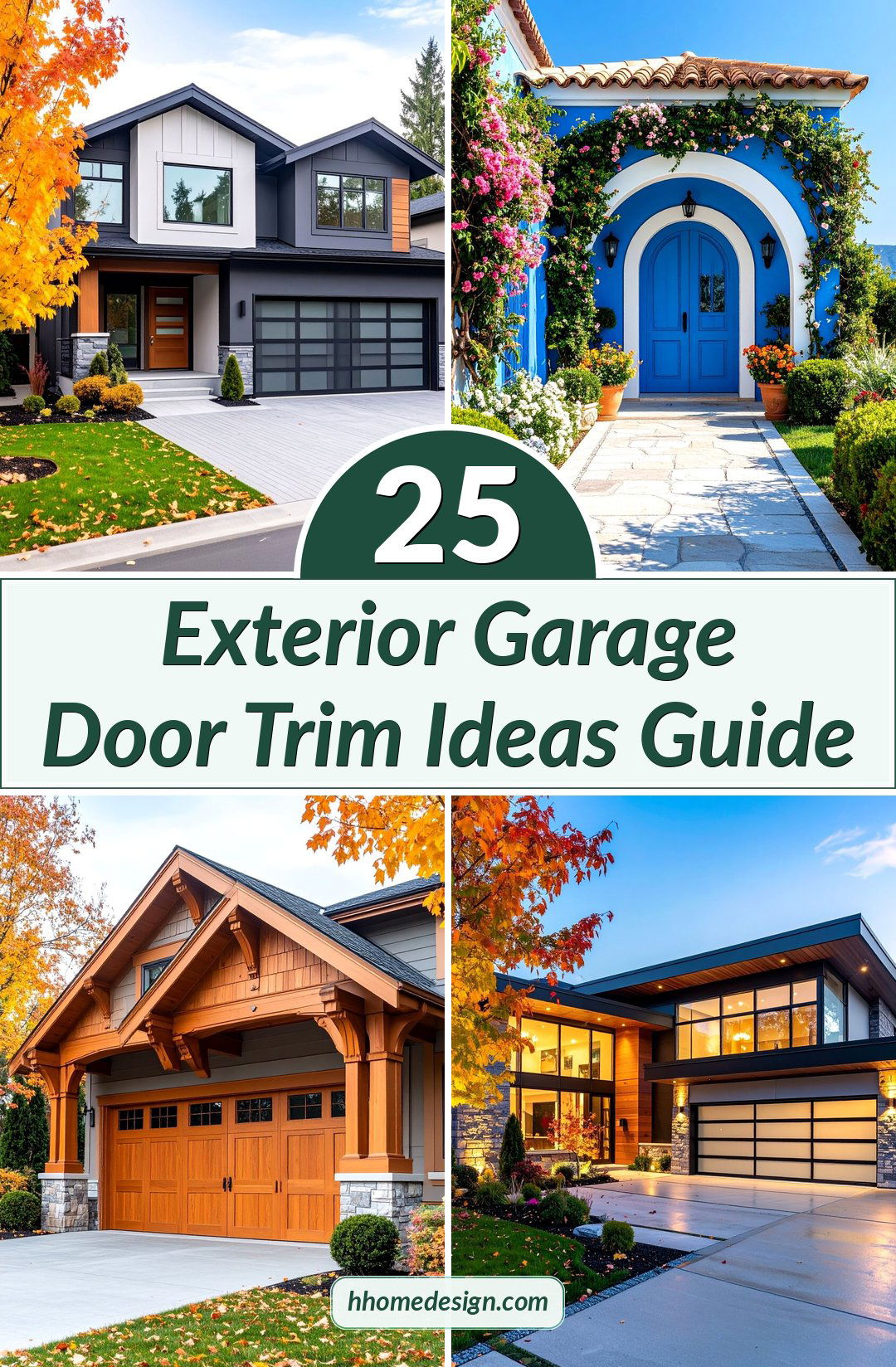 25 Exterior Garage Door Trim Ideas Guide