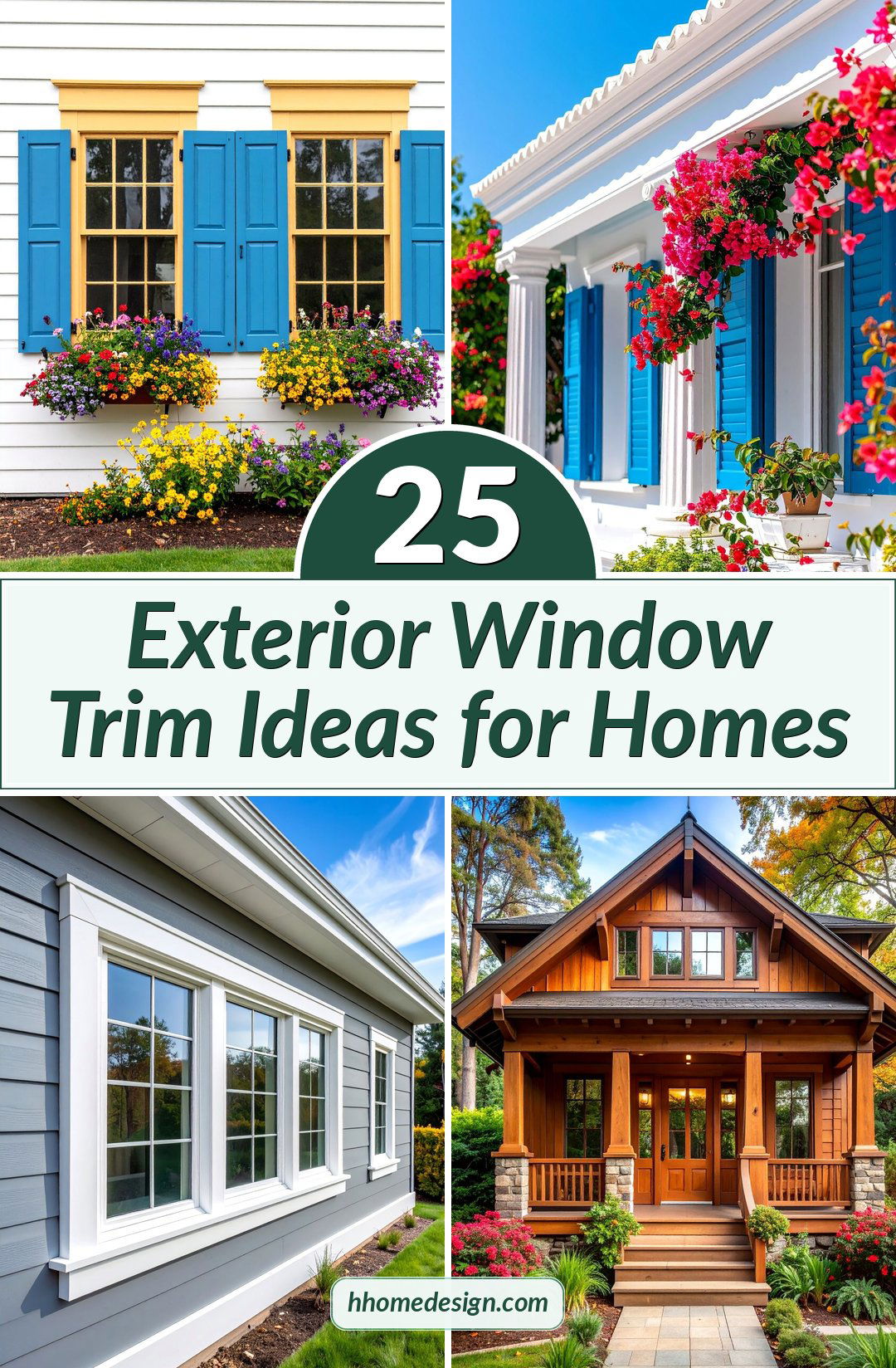 25 Exterior Window Trim Ideas for Homes