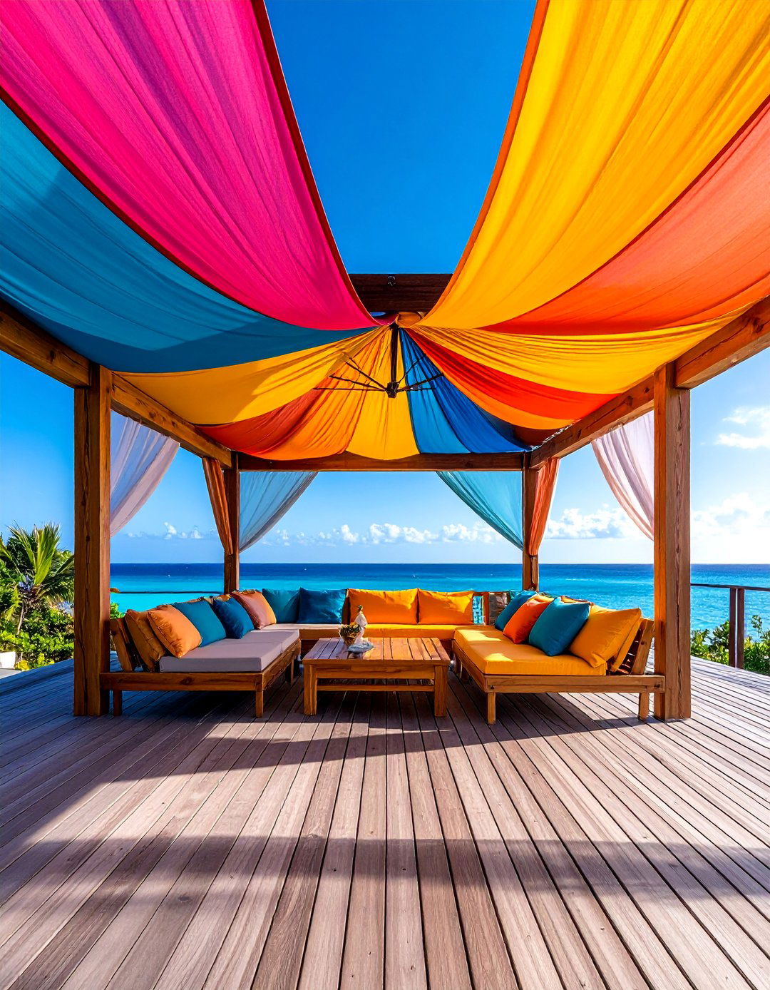 Fabric Canopy Pavilion Design - 25 Deck Roof Ideas