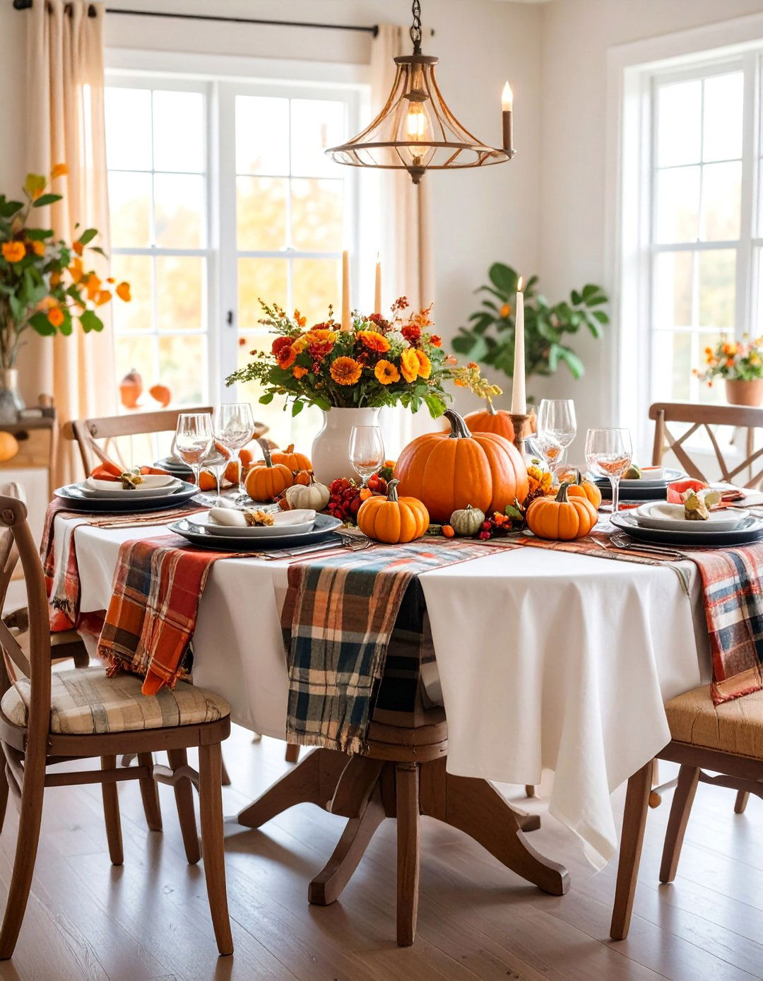 Fabric Pumpkin and Textile Soft Autumn Comfort - 25 Fall Table Decor Ideas
