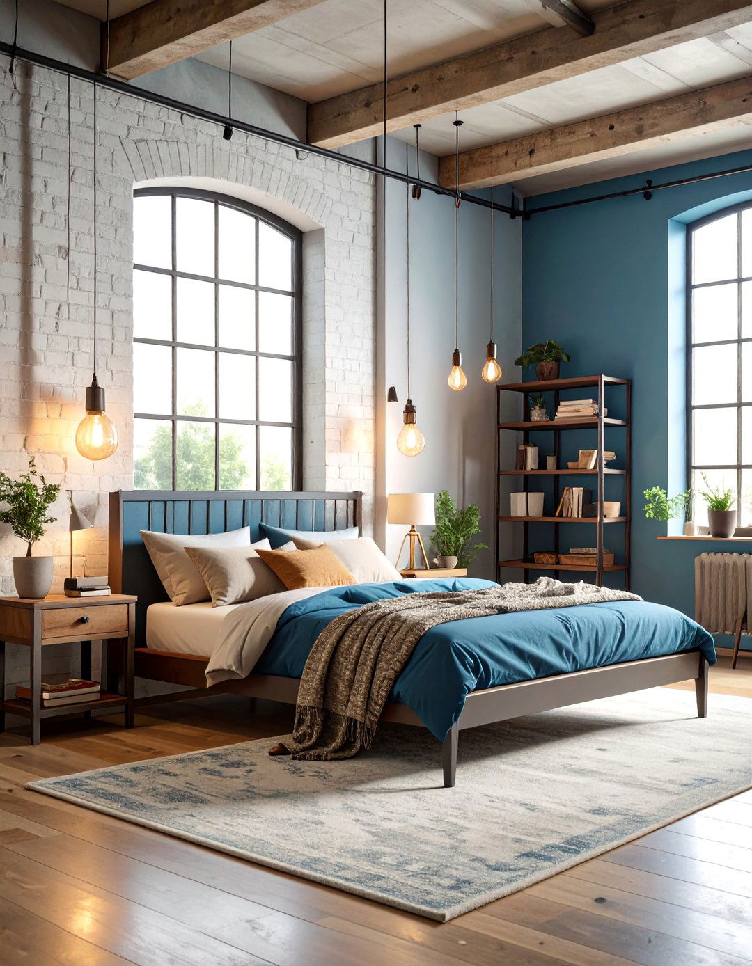 Factory Inspired Industrial Bedroom - 25 Industrial Bedroom Ideas