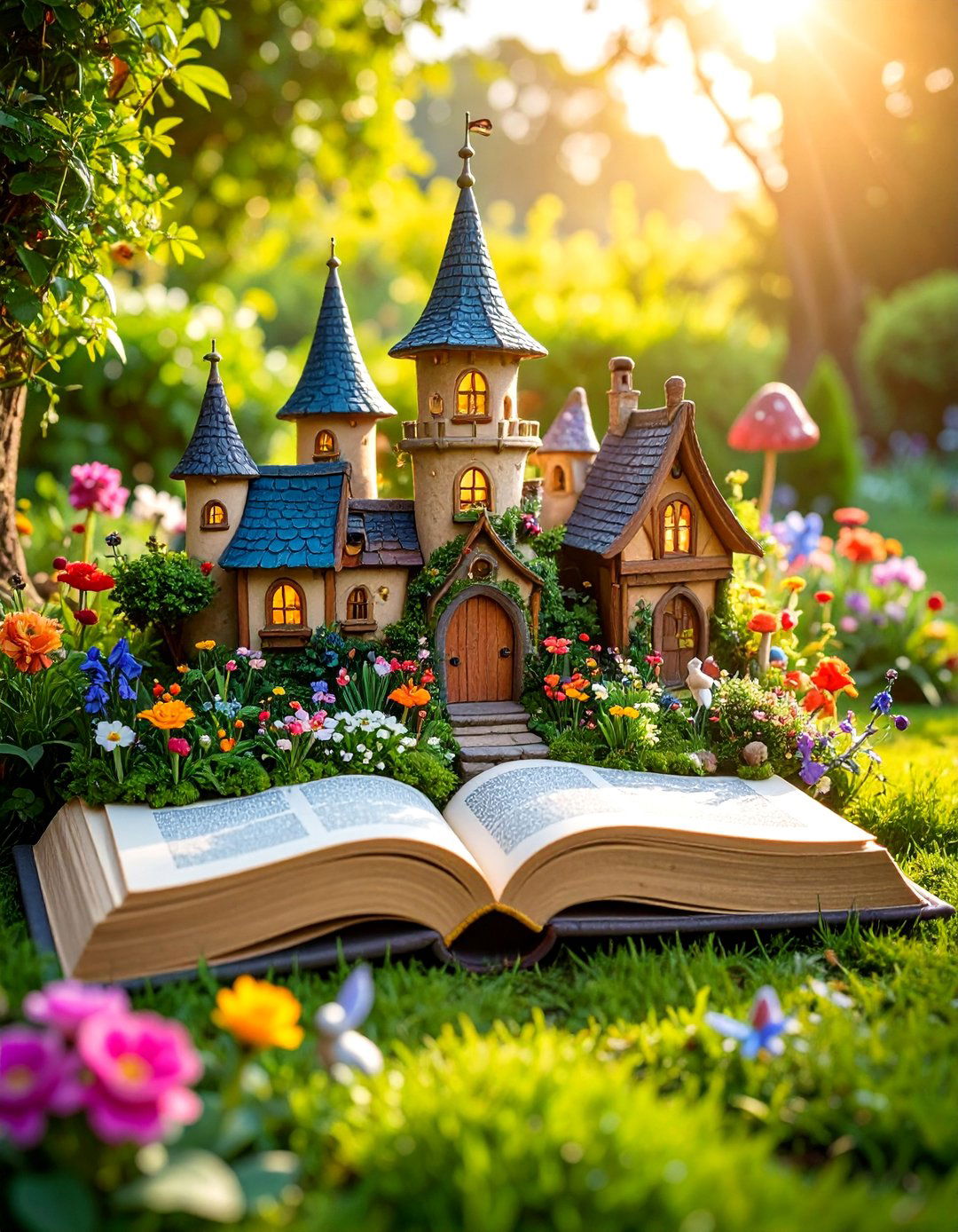 Fairy Book Garden - 25 Large Fairy Garden Ideas