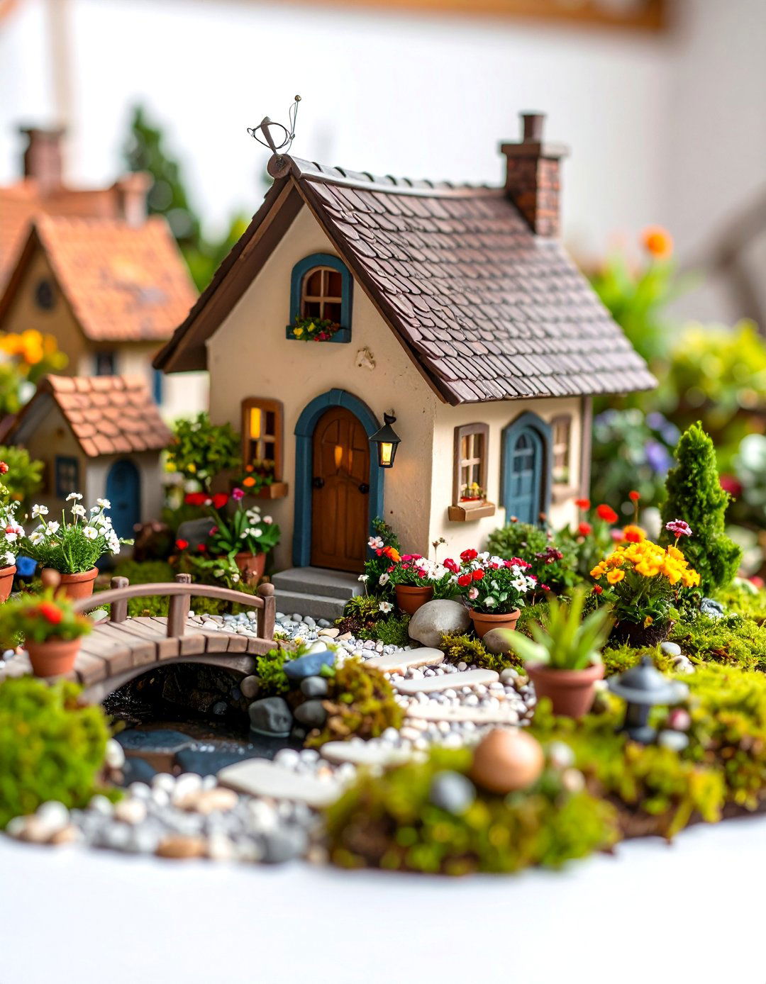 Fairy Garden Corner with Miniature Elements - 25 Corner Garden Ideas