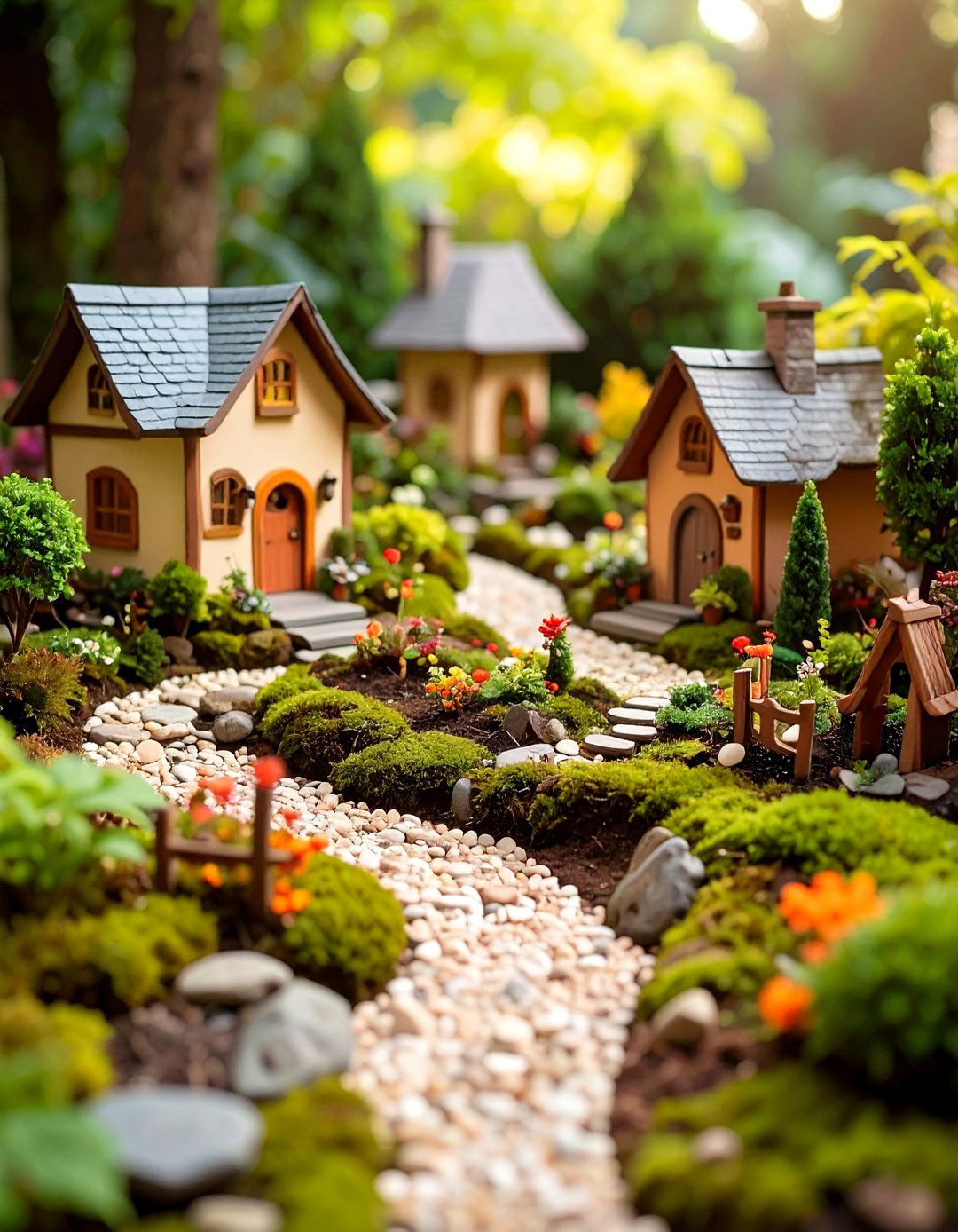Fairy Garden Magic Village with Miniature Landscapes - 25 Backyard Ideas for Kids