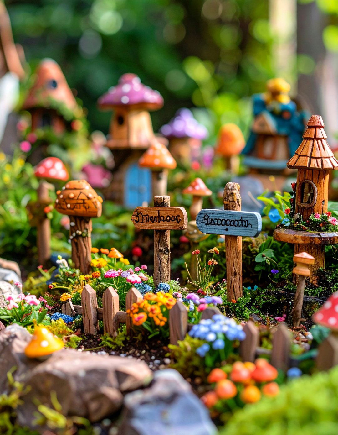 Fairy Garden Miniature Signage - 25 Garden Sign Ideas
