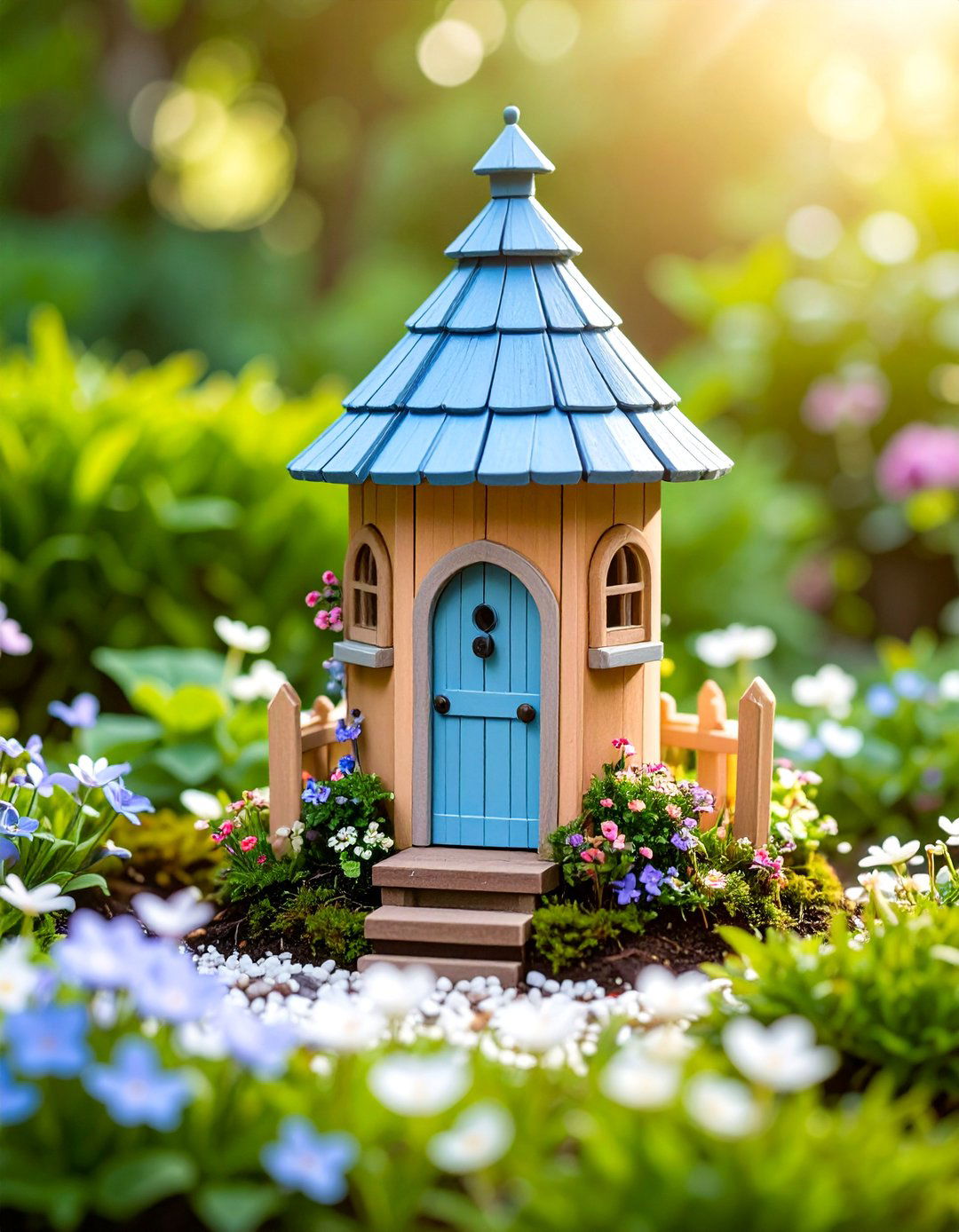 Fairy Garden Miniature Wishing Well - 25 Outdoor Wishing Well Garden Ideas