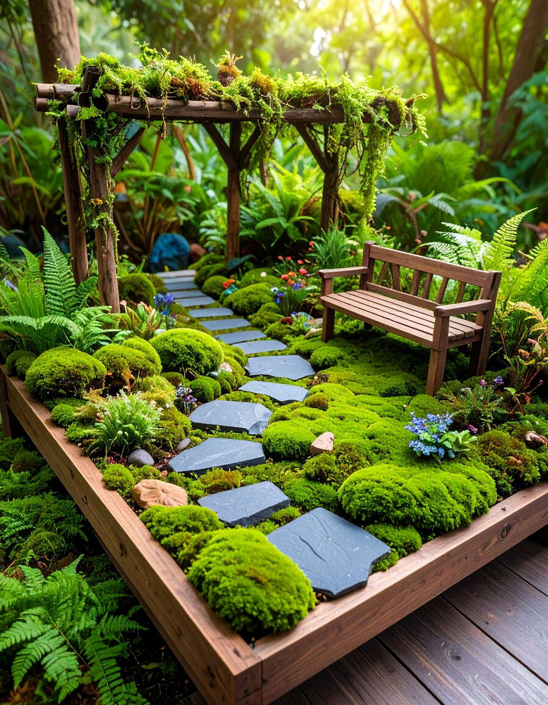 Fairy Garden Mossy Woodland Path - 25 Fairy Garden Ideas