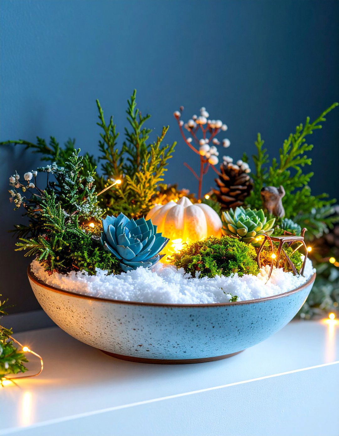 Fairy Garden Seasonal Snow Scene - 25 Fairy Garden Ideas