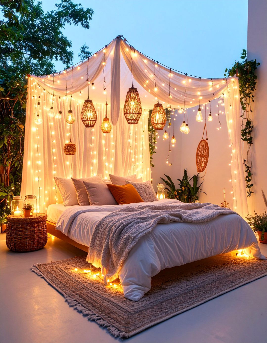 Fairy Light Garden Fairycore Bedroom - 25 Fairycore Bedroom Ideas
