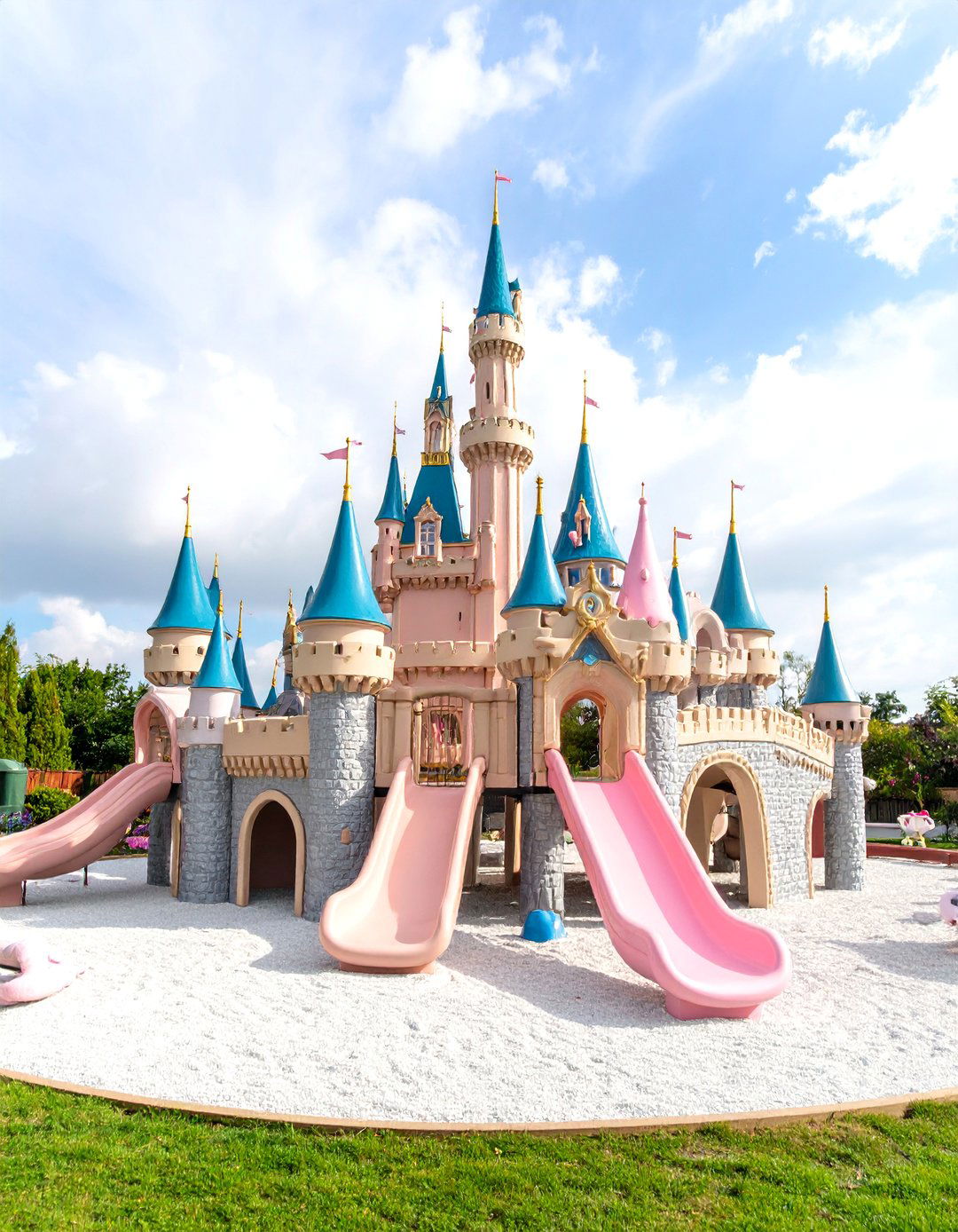 Fairy Tale Castle Backyard Playground Design - 25 Backyard Playground Ideas