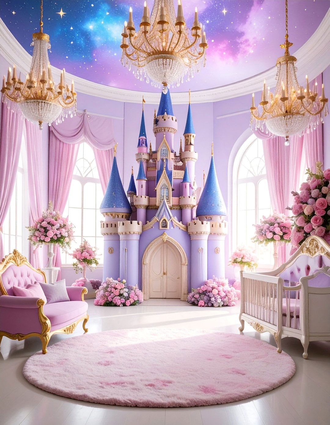 Fairy Tale Space Princess Castle - 25 Space-themed Nursery Ideas