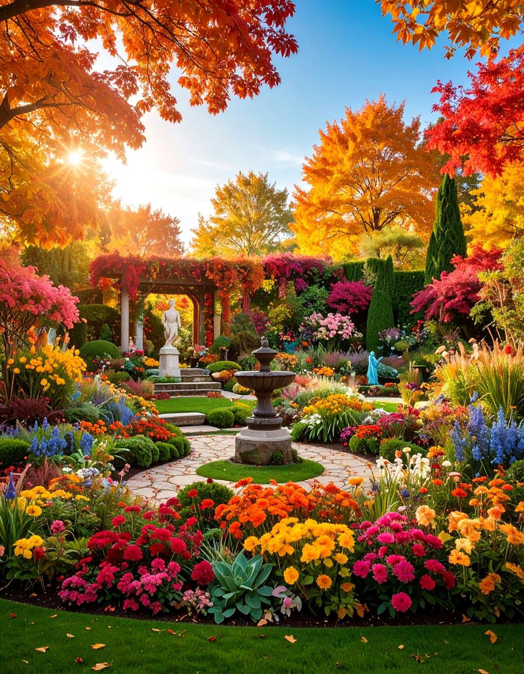 Fall Garden Art and Sculpture Integration - 25 Fall Garden Ideas
