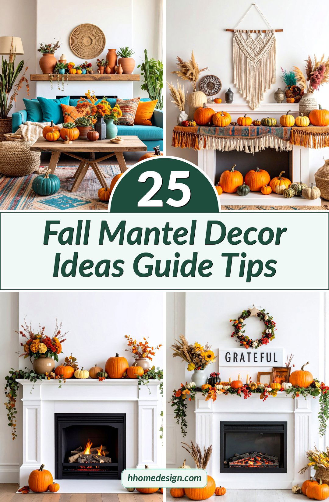 25 Fall Mantel Decor Ideas Guide Tips