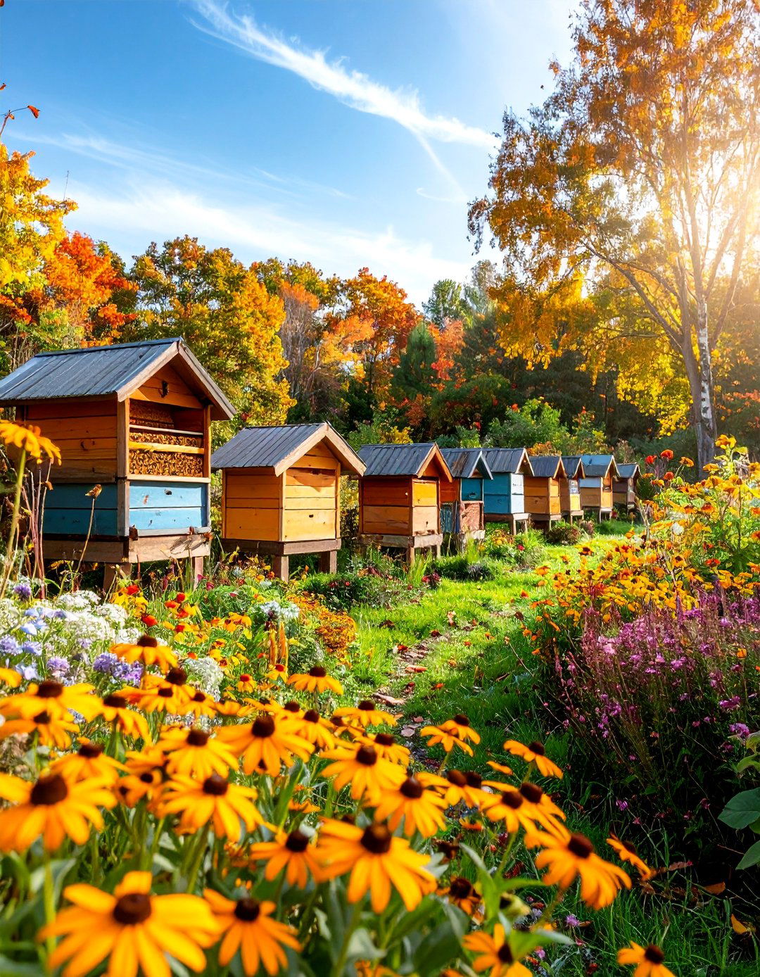 Fall Pollinator Support and Bee Garden - 25 Fall Garden Ideas
