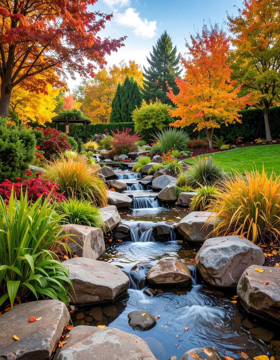 Fall Rain Garden for Water Management - 25 Fall Garden Ideas