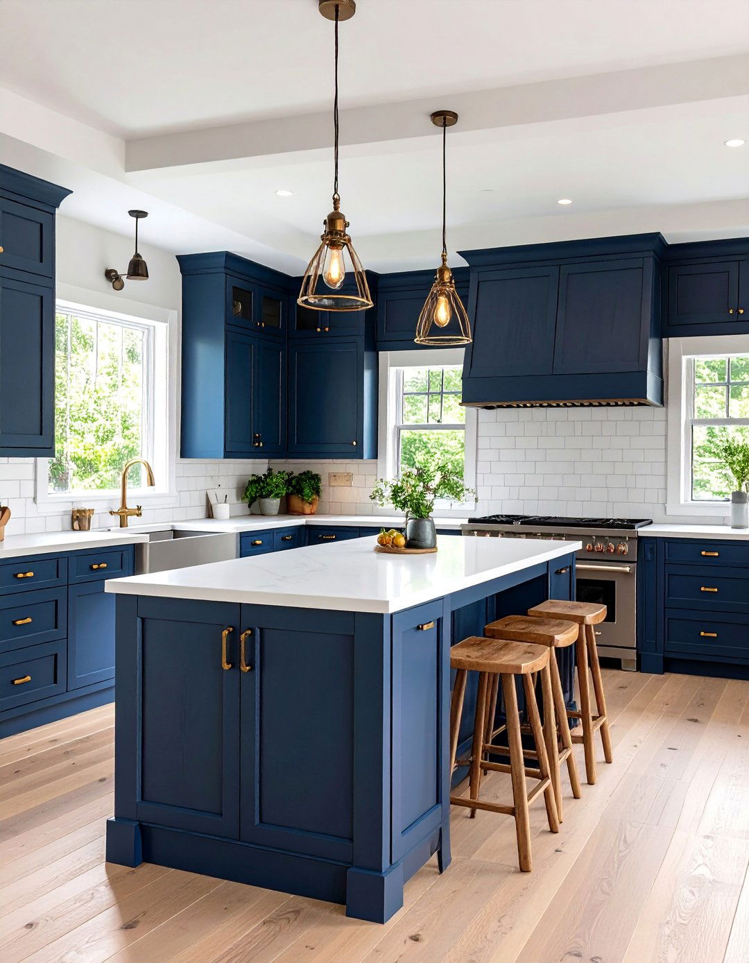 Farmhouse Black Kitchen Cabinets With White Countertops - 25 Black Kitchen Cabinets With White Countertops
