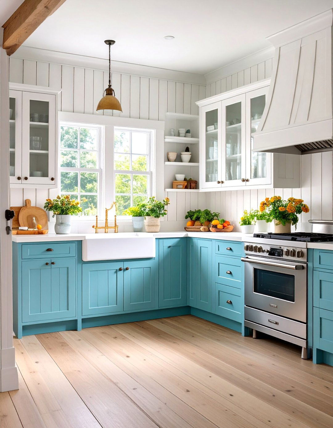 Farmhouse Board and Batten with Rustic Charm - 25 Wall Molding Ideas
