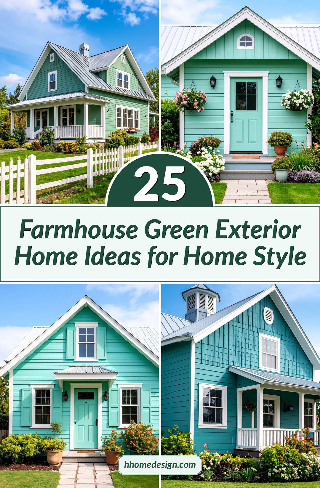 25 Farmhouse Green Exterior Home Ideas for Home Style