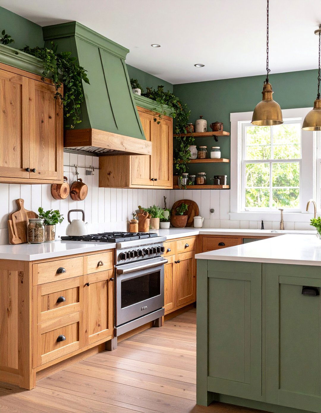 Farmhouse Kitchen Board and Batten Accent Wall - 25 Board and Batten Wall Ideas