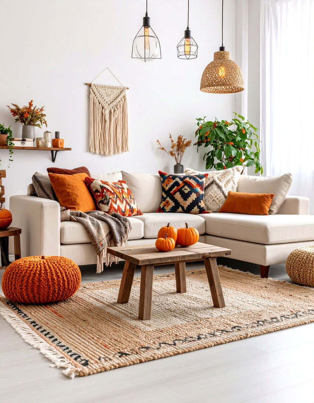 Farmhouse Linen Sectional with Reclaimed Wood Accents - 25 Pottery Barn Living Room Ideas