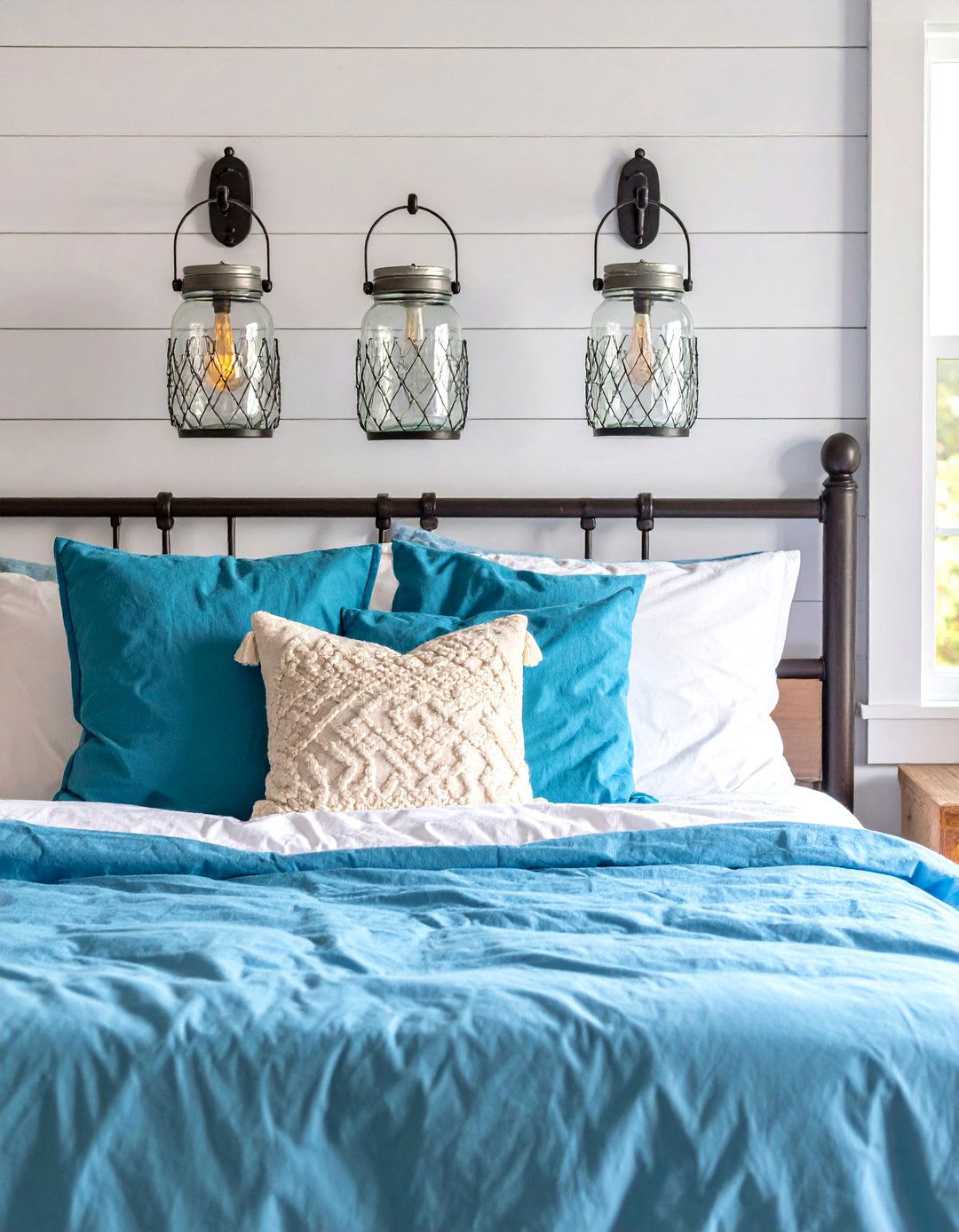 Farmhouse Mason Jar Sconces - 25 Bedroom Wall Sconce Ideas