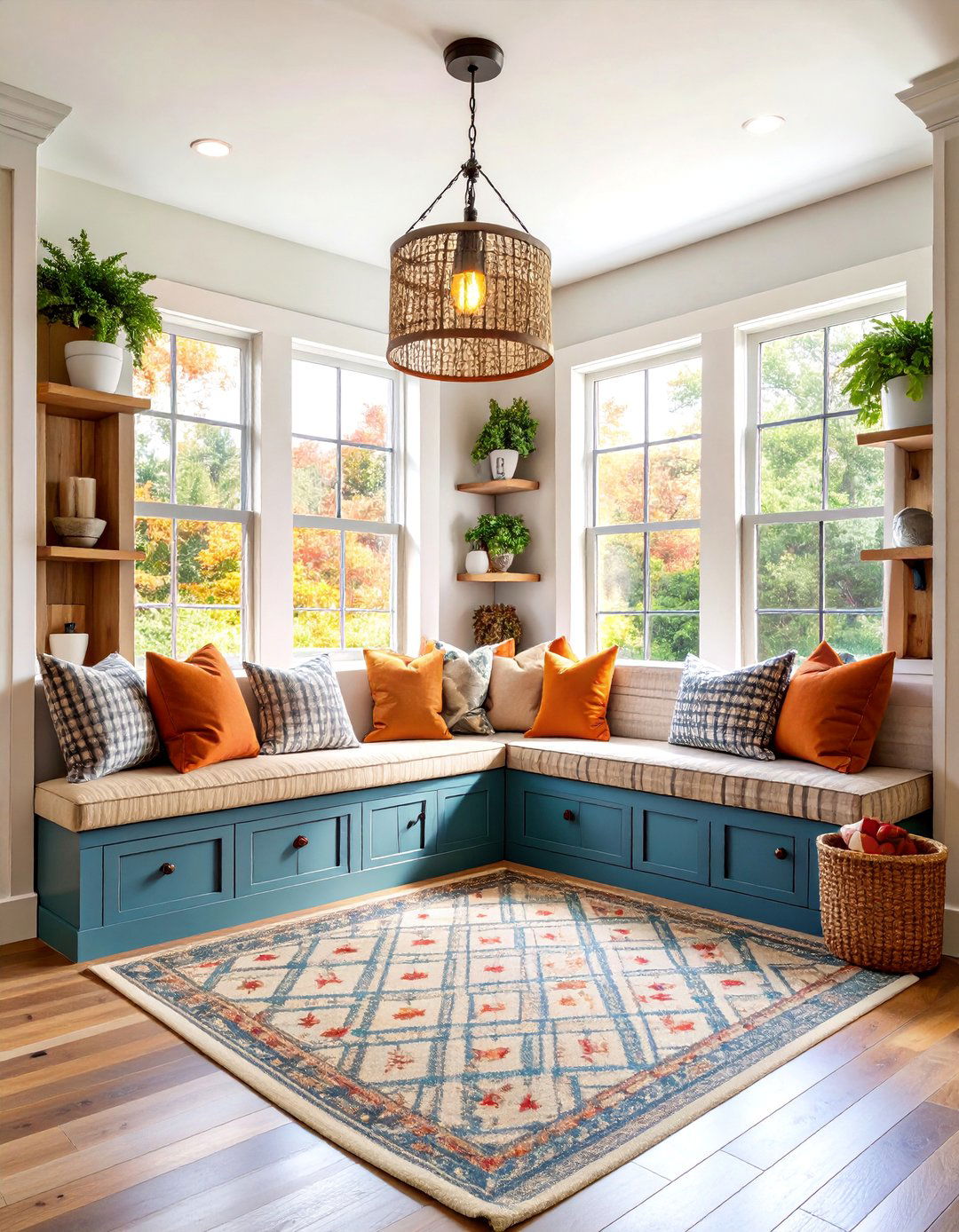 Farmhouse Mudroom with Built In Seating Nook - 25 Farmhouse Mudroom Ideas