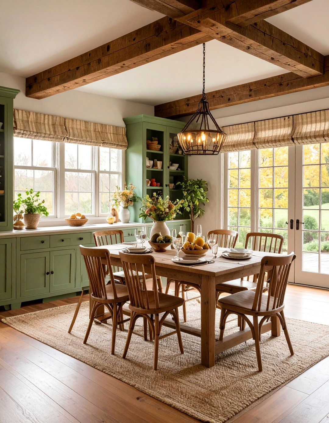 Farmhouse Painted Bookcases Around Double Hung Window - 25 Bookcases Around Window Design Ideas