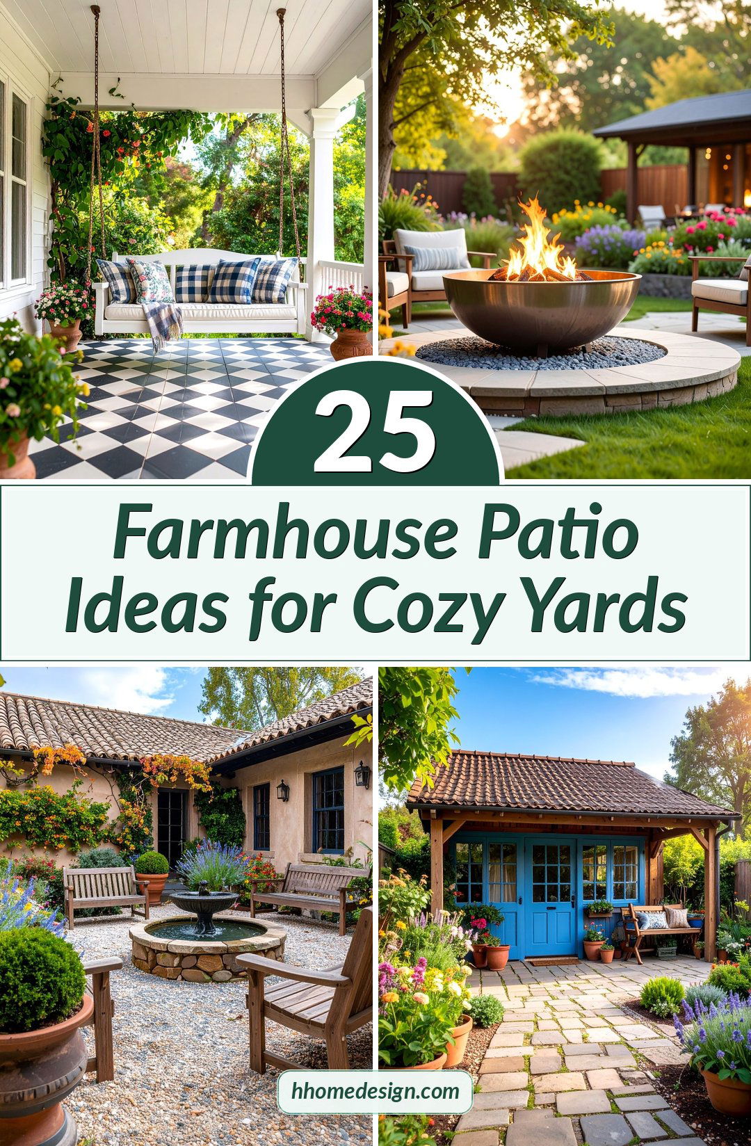 25 Farmhouse Patio Ideas for Cozy Yards