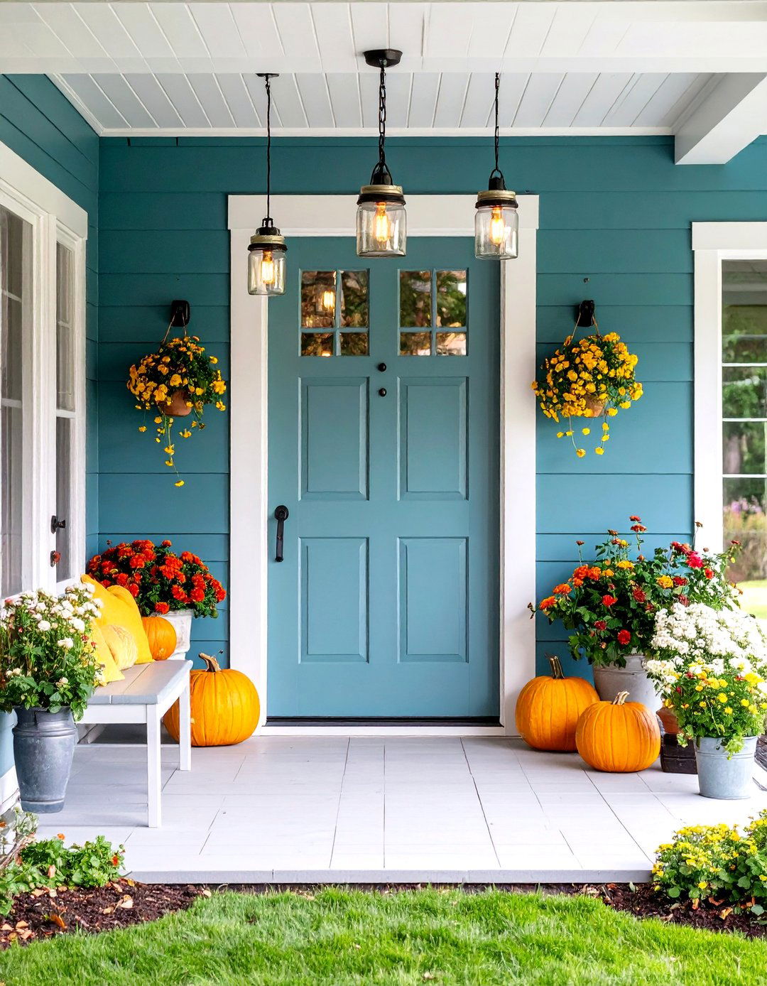 Farmhouse Picture Frame Wainscoting Entryway with Sliding Barn Door - 25 Wainscoting Entryway Ideas