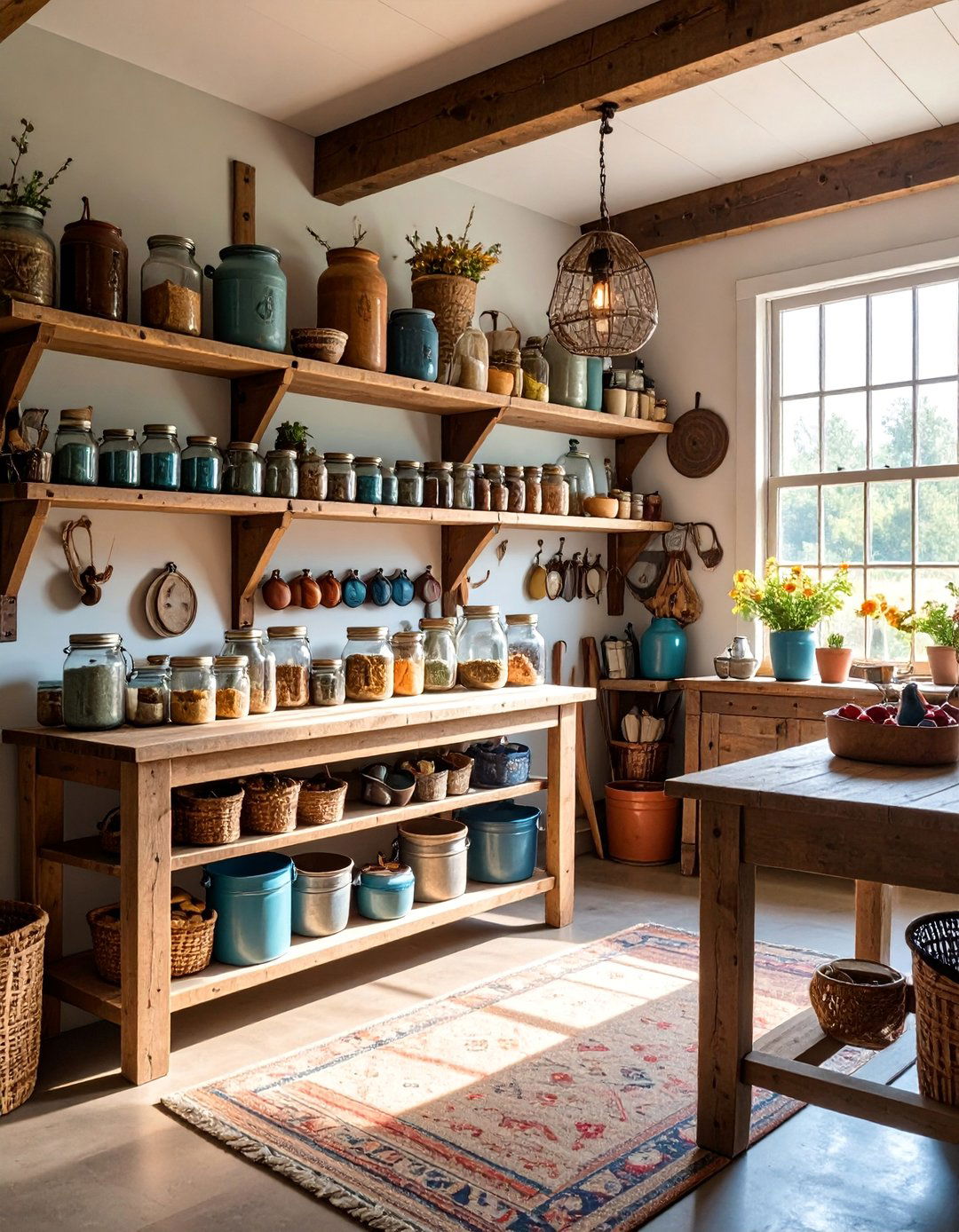 Farmhouse Rustic Craft Room - 25 Small Craft Room Ideas