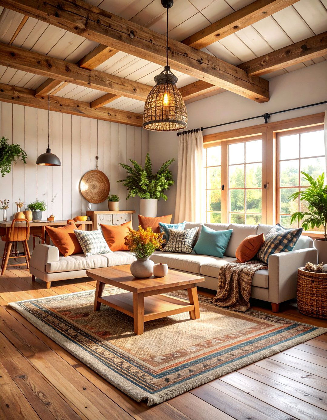 Farmhouse Rustic Morning Room - 25 Morning Room Ideas