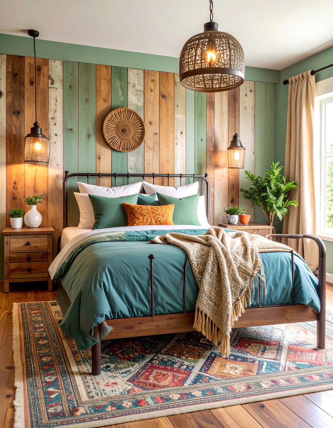 Farmhouse Shabby Chic Bedroom with Barn Wood and Vintage Quilts - 25 Shabby Chic Bedroom Ideas