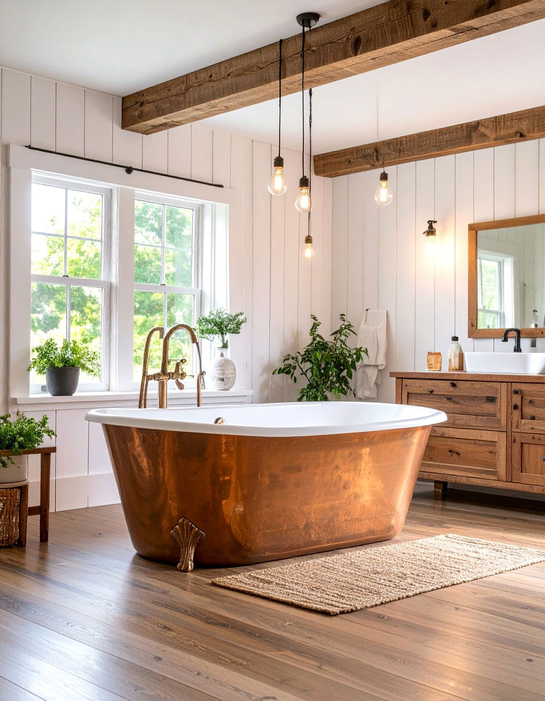 Farmhouse Shiplap Bathroom - 25 Cozy Bathroom Ideas