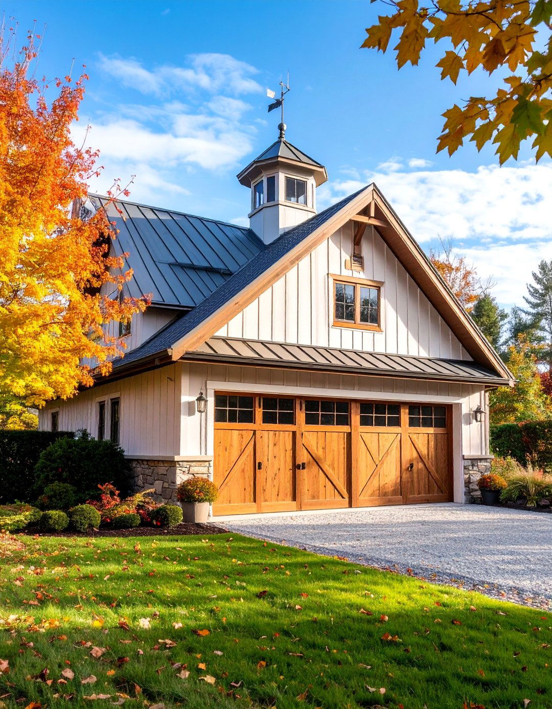 Farmhouse Style Detached Garage - 25 Detached Garage Ideas
