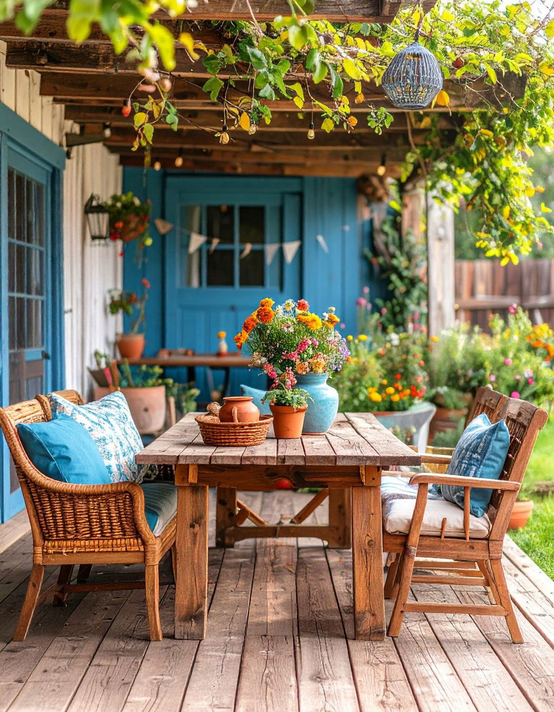 Farmhouse Style Outdoor Space - 25 Outdoor Living Space Ideas