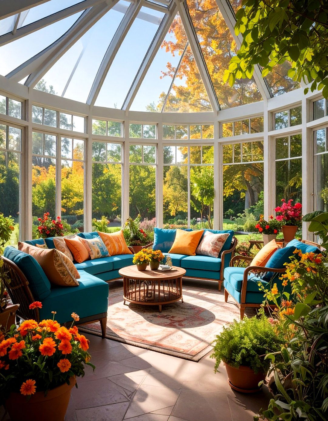 Farmhouse Sunroom with Antique Furniture Pieces - 25 Farmhouse Sunroom Ideas