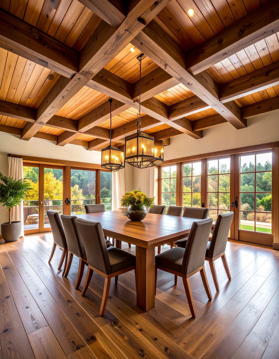 Faux Beam Ceiling Design - 25 Cheap Ceiling Ideas