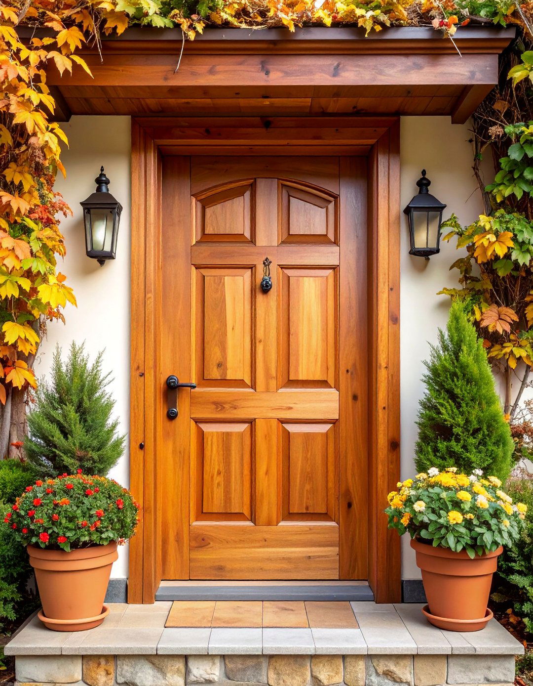 Faux Wood Grain Door Painting - 25 Door Painting Ideas