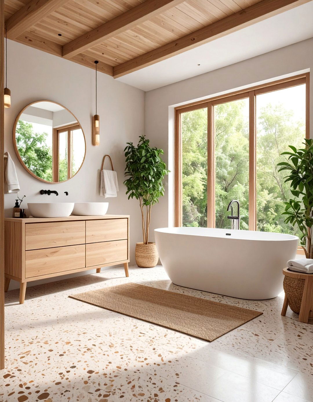 Fawn Tone Brown Bathroom Scandinavian - 25 Brown Bathroom Ideas