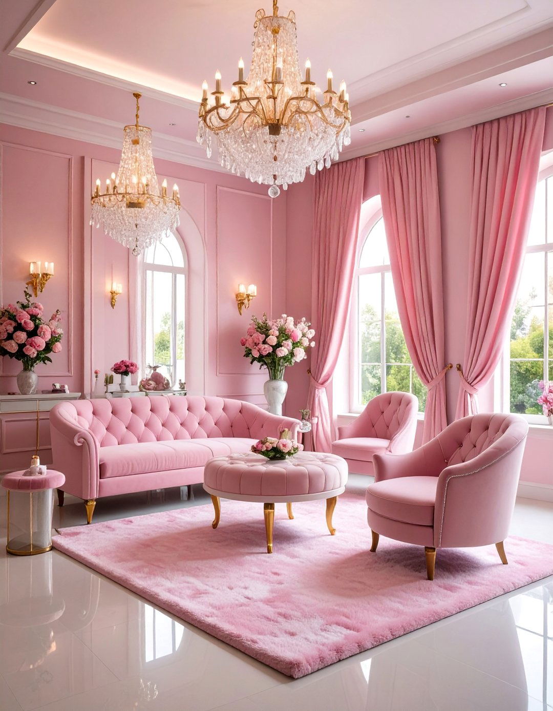 Feminine Esthetician Room with Soft Pink Accents - 25 Esthetician Room Ideas