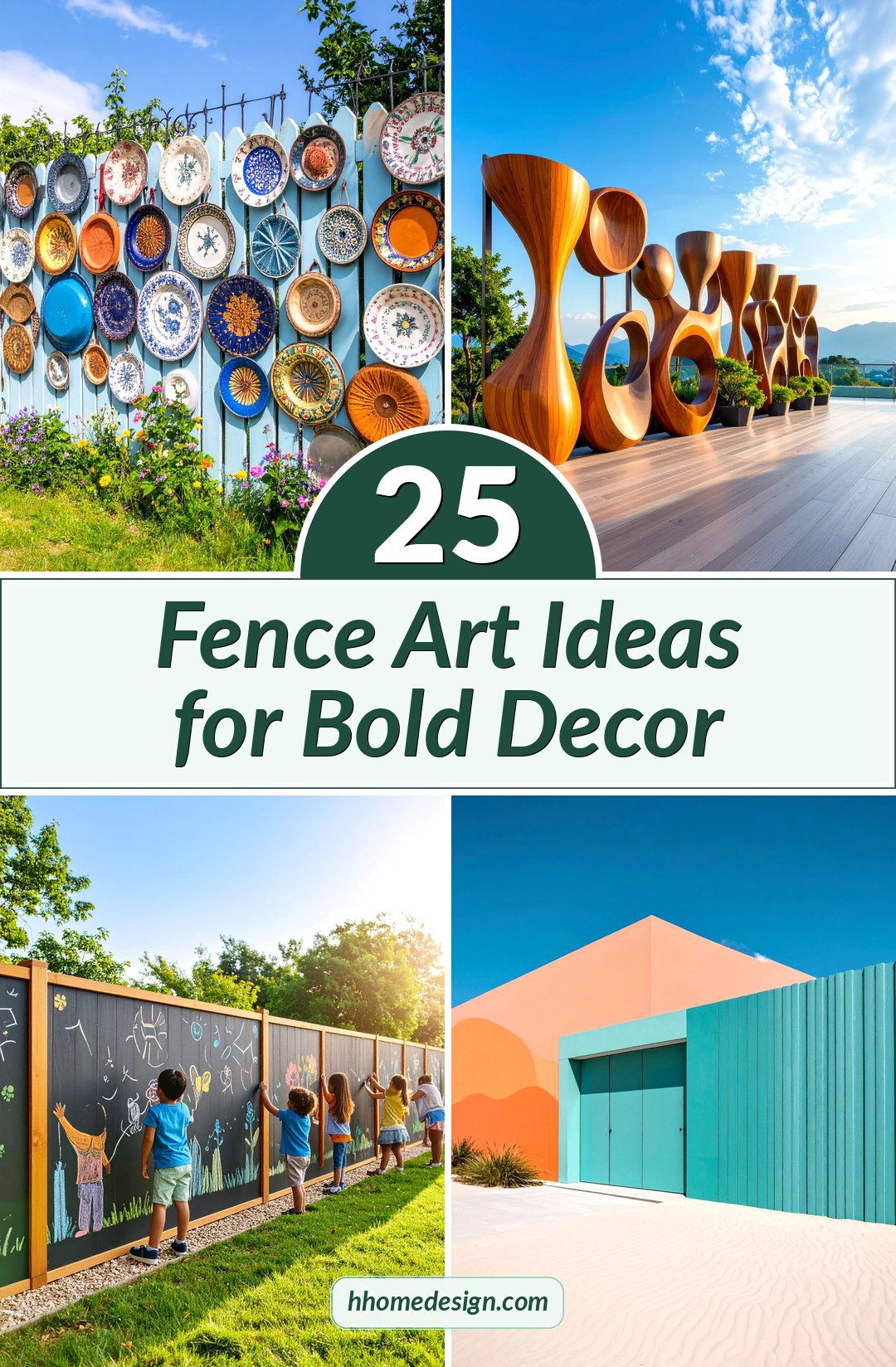 25 Fence Art Ideas for Bold Decor