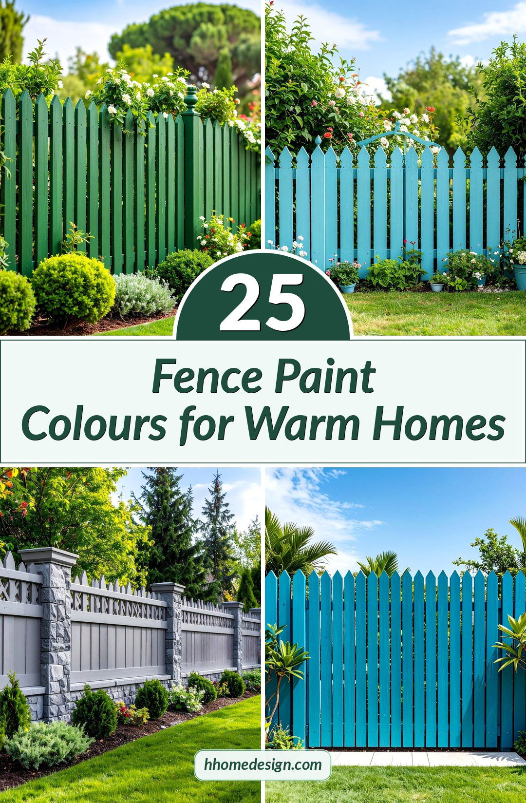 25 Fence Paint Colours for Warm Homes