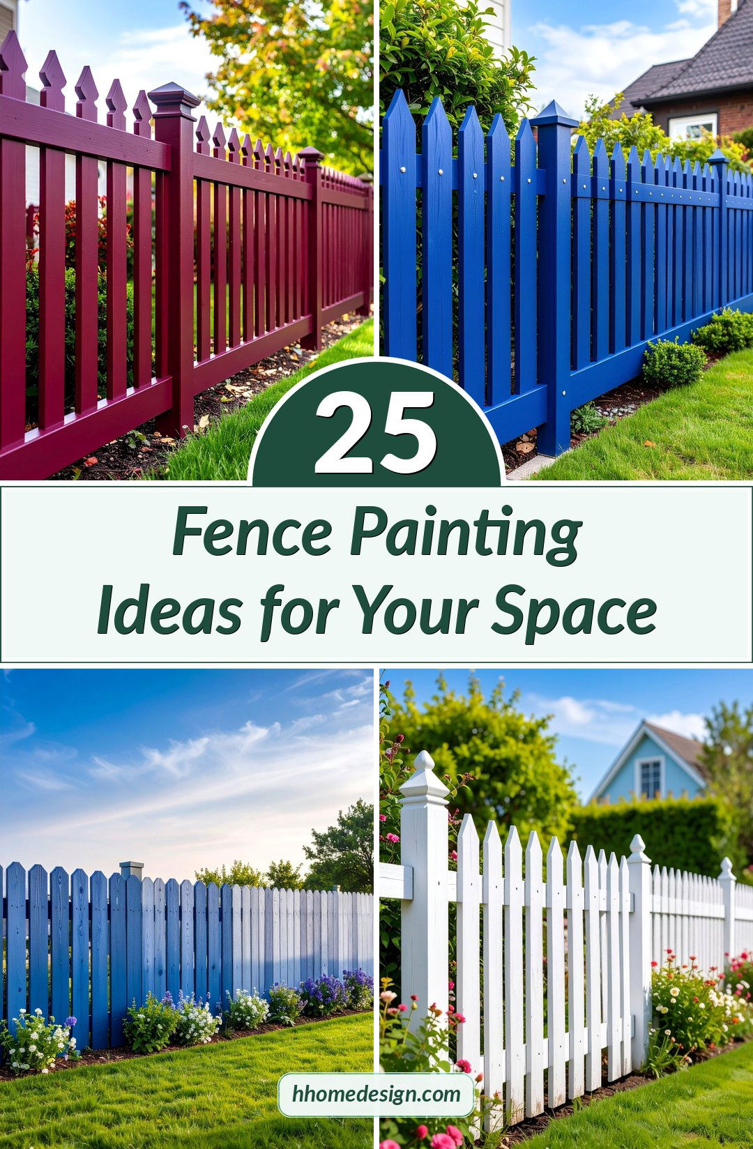 25 Fence Painting Ideas for Your Space
