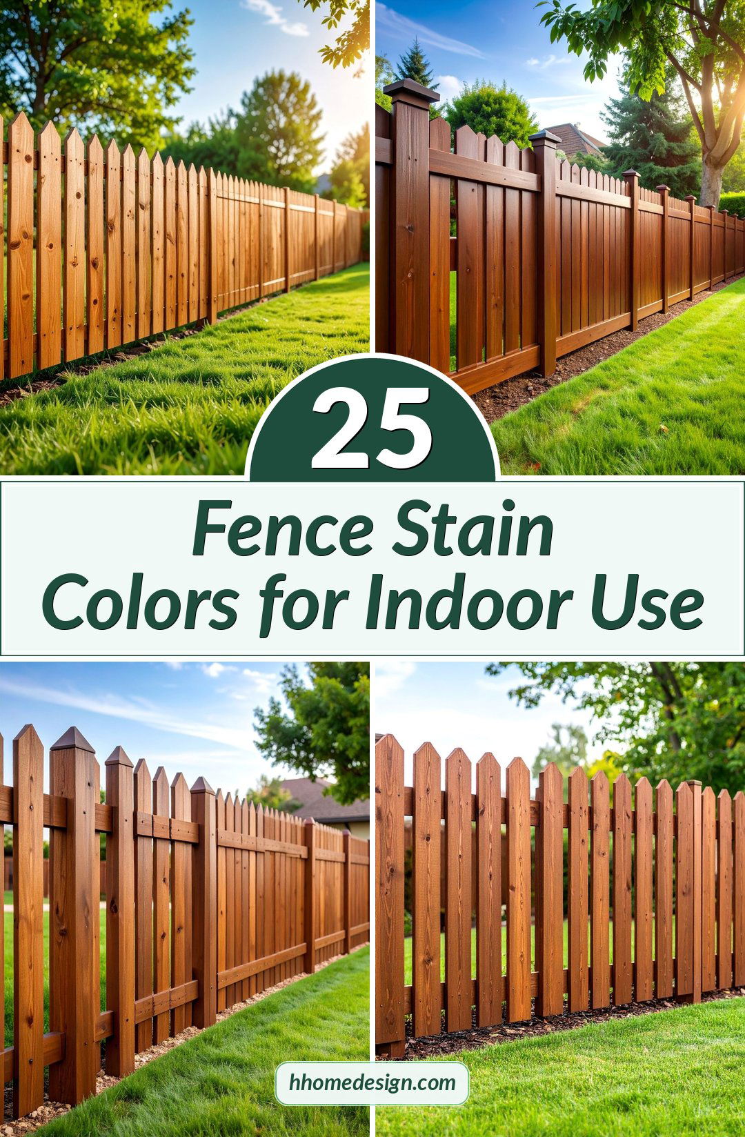 25 Fence Stain Colors for Indoor Use